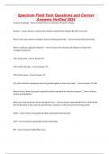 Spectrum Field Tech Questions and Correct Answers Verified 2024