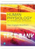 HUMAN PHYSIOLOGY INTEGRATED APPROACH 7TH EDITION BY SILVERTHORN (TEST BANK)
