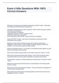Exam 4 HQs Questions With 100&percnt; Correct Answers&period;