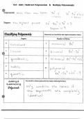 Class notes math 