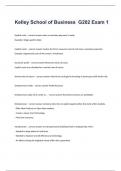 Kelley School of Business - G202 Exam 1 questions and verified correct answers 2024