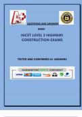 NICET LEVEL 3 HIGHWAY CONSTRUCTION EXAMS