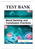 Test Bank For Basic & Applied Concepts of Blood Banking and Transfusion Practices 5th Edition – By Paula Howard ISBN: 9780323697392
