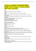 &lpar;Summary&rpar; Appian Credential Study Guide&comma; With Complete Verified Solution 100&percnt; Pass Guarantee