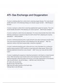 ATI MED SURG RN Gas Exchange and Oxygenation Exam Questions & Answers Latest Update