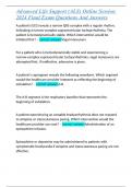 Advanced Life Support &lpar;ALS&rpar; Online Session 2024 Final Exam Questions And Answers  