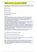 HESI practice questions MIXED