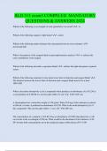 BLD 313 exam3 COMPILED MANDATORY QUESTIONS & ANSWERS 2024