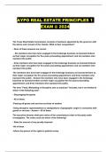 AYPO Packaged Exams With Verified Questions And Answers &commat; 2024