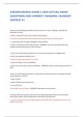 JURISPRUDENCE EXAM 1 2024 ACTUAL EXAM  QUESTIONS AND CORRECT ANSWERS &vert;ALREADY GRADED A&plus; 
