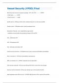 Vessel Security &lpar;VPSD&rpar; Final Questions & Answers Solved 100&percnt; Correct&excl;&excl;