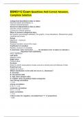 BSNS112 Exam Questions And Correct Answers&comma; Complete Solution