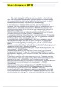 Musculoskeletal HESI