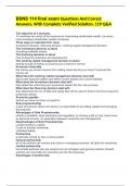 BSNS 114 final exam Questions And Correct Answers&comma; With Complete Verified Solution&period; 119 Q&A