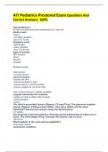 ATI Pediatrics Proctored Exam Questions And Correct Answers&period; 100&percnt;