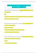 Med Surg Hesi V2 Questions and  Answers Graded A&plus;