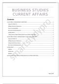 Business studies current affairs for report (2020-2024)