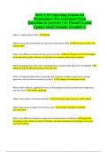 WGU C191 Operating Systems for  Programmers Pre-Assessment Exam  Questions & Answers &vert; A&plus; Passed &vert; Latest  Update 2024&vert; Already Graded A