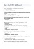 Maryville NURS 620 Exam 3  NEWEST 2026&sol;2027 ACTUAL EXAM COMPLETE QUESTIONS AND CORRECT DETAILED ANSWERS &lpar;VERIFIED ANSWERS&rpar; &vert;ALREADY GRADED A&plus;&vert;&vert;BRAND NEW&excl;&excl;