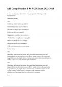 ATI Comp Practice B W-NGN Exam 2023-2024 &period;