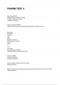 PHARM TEST 4 NEWEST 2026&sol;2027 ACTUAL EXAM COMPLETE QUESTIONS AND CORRECT DETAILED ANSWERS &lpar;VERIFIED ANSWERS&rpar; &vert;ALREADY GRADED A&plus;&vert;&vert;BRAND NEW&excl;&excl;