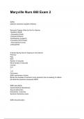 Maryville Nurs 660 Exam 2  NEWEST 2026&sol;2027 ACTUAL EXAM COMPLETE QUESTIONS AND CORRECT DETAILED ANSWERS &lpar;VERIFIED ANSWERS&rpar; &vert;ALREADY GRADED A&plus;&vert;&vert;BRAND NEW&excl;&excl;