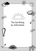 The Sun Rising Analysis (IEB)(Poetry)