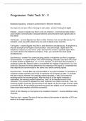 Progression&colon; Field Tech IV - V