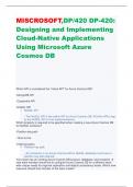 Microsoft  N-AZ-120: Planning and Administering Microsoft Azure for SAP Workloads QUESTION AND ANSWER GRADED A PLUS    Which item describes a benefit of running SAP applications on Azure?