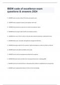 IBEW code of excellence exam questions & answers 2024