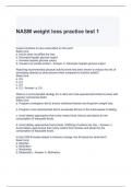NASM weight loss practice test 1- solved