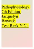 Test bank pathophysiology 7th edition jacquelyn banasik 2023-2024 Latest Update 