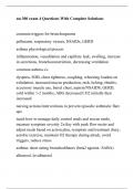 nu 300 exam 4 Questions With Complete Solutions