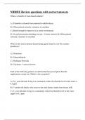 NBDHE Review questions with correct answers