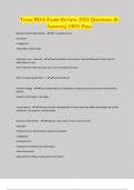 Texas RDA Exam Review 2024 Questions &  Answers&vert; 100&percnt; Pass