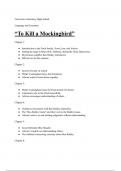 Summary To Kill a Mockingbird - English literature and composition