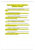 Sophia US History I-Unit 2&colon; Challenge 1&colon; Questions & Answers