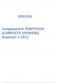 SUS1501_Assignment_8_PORTFOLIO__COMPLETE_ANSWERS__Semester_2_2023
