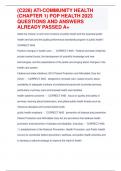 &lpar;C228&rpar; ATI-COMMUNITY HEALTH &lpar;CHAPTER 1&rpar; POP HEALTH 2023 QUESTIONS AND ANSWERS ALREADY PASSED A&plus;