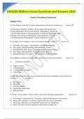 GMS200 Midterm Exam Questions and Answers 2024