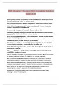 CNA Chapter 18 exam With Complete Solution Graded A&plus;&period;