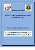 Private Glider Pilot Exam Questions And Answer 2023&period;
