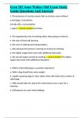 Econ 202 Anne Walker Old Exam Study Guide Questions And Answers