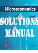SOLUTIONS MANUAL for Microeconomics 12th Edition by David Colander. ISBN 9781266393167. (Complete 38 Chapters)