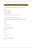 WGU C955 - Module 3&colon; Basic Algebra 60 Questions with 100&percnt; Correct Answers &vert; Updated &vert; Guaranteed A&plus;