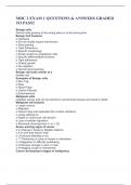 MDC 2 EXAM 1 QUESTIONS & ANSWERS GRADED TO PASS&excl;&excl;