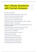 Nas 2 Study Questions with Correct Answers