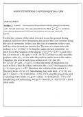 MATH 1172 INTEEGRAL CALCULUS QUIZ Q & A 2024&period;