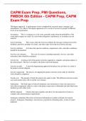 CAPM Exam Prep, PMI Questions, PMBOK 6th Edition - CAPM Prep, CAPM Exam Prep