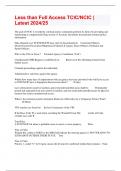 Less than Full Access TCIC&sol;NCIC &vert; Latest 2024&sol;25